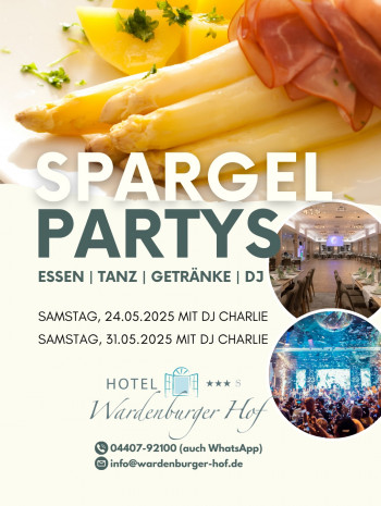 Die großen Spargelpartys im Wardenburger Hof mit DJ Charlie